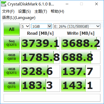 三星魔术师软件开启Rapid模式所测